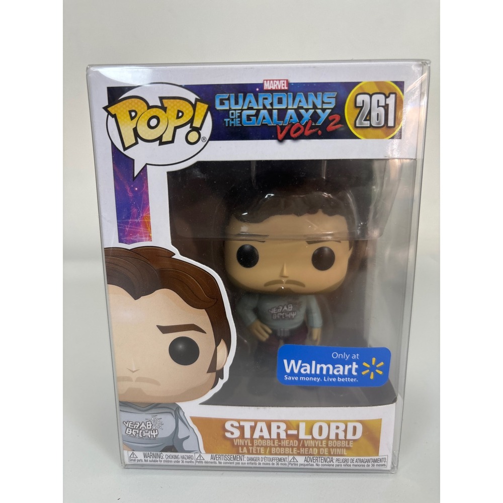 Funko Pop Marvel Guardians of the Galaxy Vol 2 Star-Lord 261 Walmart Exclusive